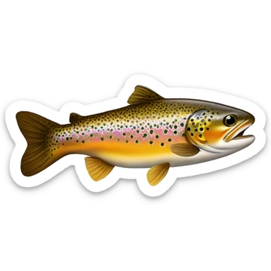 Brown trout sticker