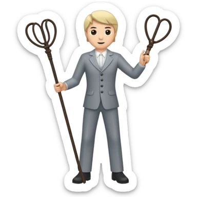 men with whips sticker