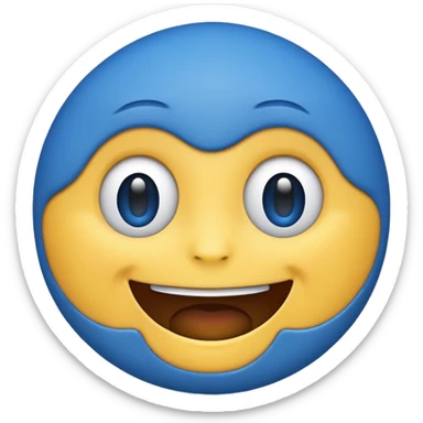 make me emoji for my linux start menu i want it blue and take the whole the image (i want it big ) sticker
