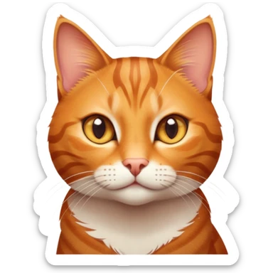 cinematic-cute-ginger-tabby-cat-portrait-emoji,-head-tilted-playfully-and-inquisitively,-sleek-orange-brown-fur-with-bold-tabby-stripes-and-a-distinctive-m-shaped-marking-on-the-forehead,-sparkling-amber-eyes,-simplified-yet-irresistible sticker
