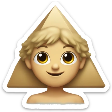 pyramid for children  sticker