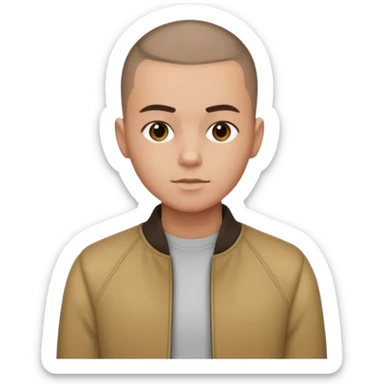 ((realistic photo style)), close-up portrait of the person with a clean buzz cut hairstyle, sharp fade on the sides, natural hair color, keep the same face, outfit, and pose, no background change sticker