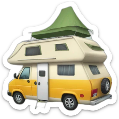 Camping car sticker