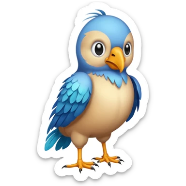 High resolution of   realistic full body bird distorted , no extra hybrid sticker