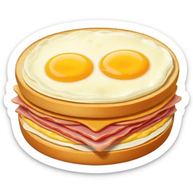 egg cheese and ham sticker