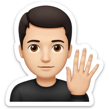 fingernails man sticker