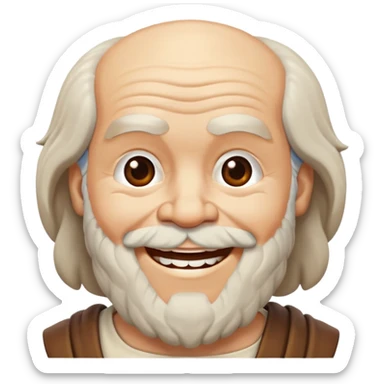 socrates big smile sticker