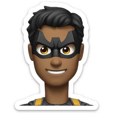 A fusion of Batman and Spider-Man. sticker