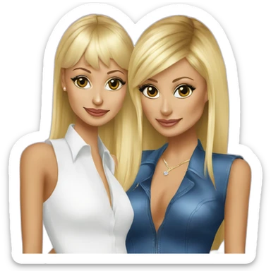 Nicole Richie and Paris Hilton sticker