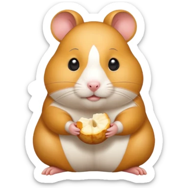 eat hamster sticker