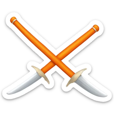 une epee orange sticker