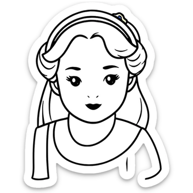 Belle from Disney sticker