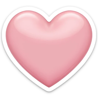 A cute light pink heart sticker