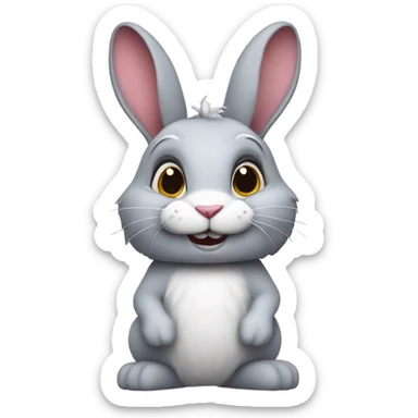 alice in wonderland bunny sticker