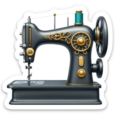 tailor sewing machine sticker