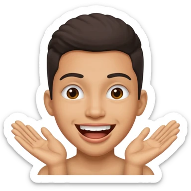 Smiley face mixed 🤗+😬 sticker