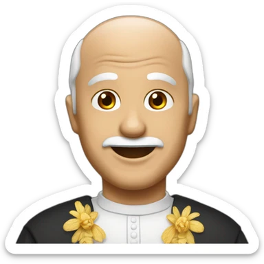 Pape François qui sourit sticker