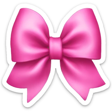 Pink bow sticker