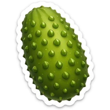 One pickle with two pickleballs sticker