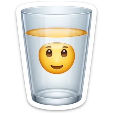 empty cup glass sticker