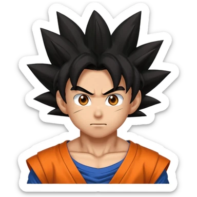Goku MUI with glowy eyes sticker