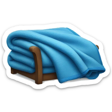 blue cozy blanket  sticker