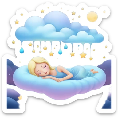 dream at night sticker