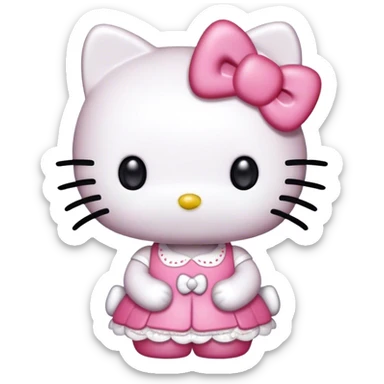 hello kitty pose sticker