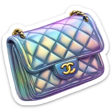 Iridescent Chanel bag sticker