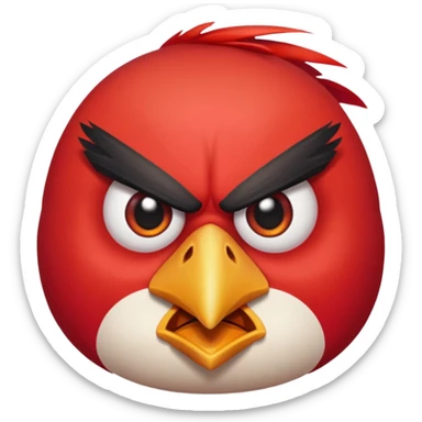 An Angry Bird sticker
