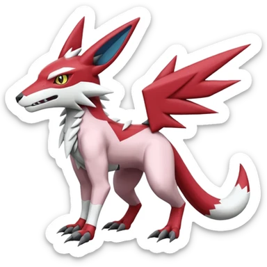 Zeraora-Lombax-Sergal-Zangoose-Cyclizar-Genesect-Pokémon, full body sticker