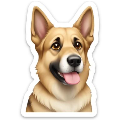 Walking German shepherd and Anatolian shepherd  sticker
