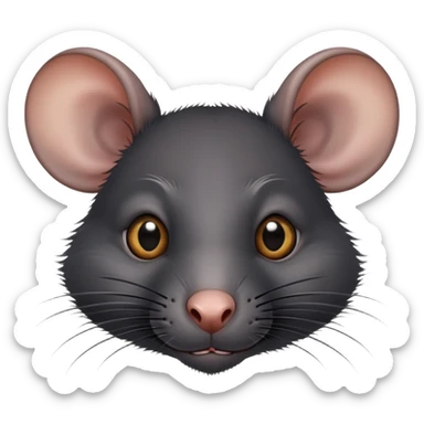 Humanoid black rat  sticker