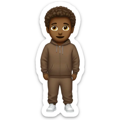 Brown sweatsuit sticker