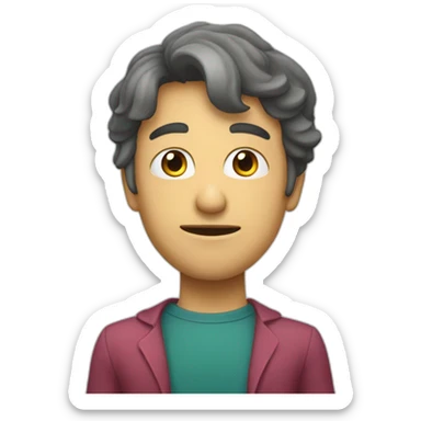 La vie peut parfois être difficile.  sticker