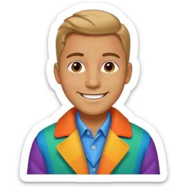 Joseph and his coat of many colors sticker