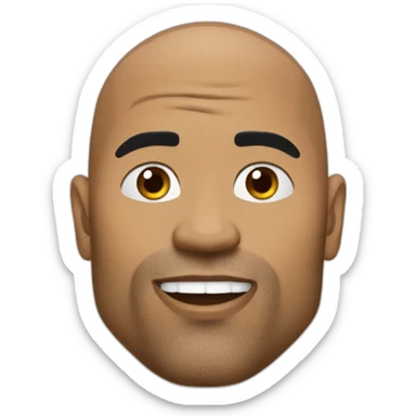 The rock eat à eg sticker