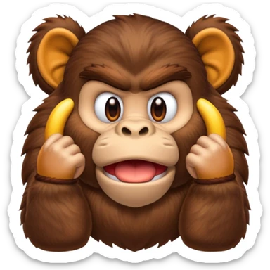 donkey kong making 👌 sticker