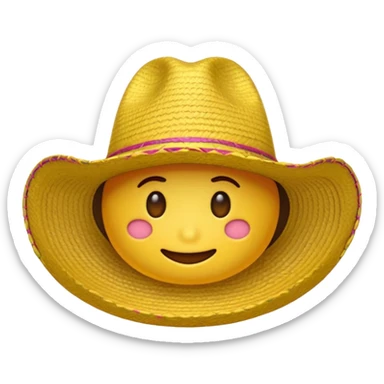 emoji de sombrero sticker