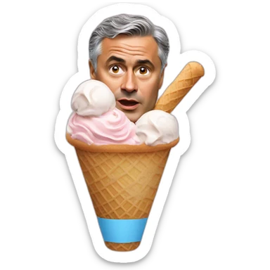 Jose Mourinho Ice Cream sticker
