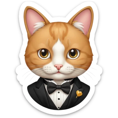 Gentleman Cat sticker