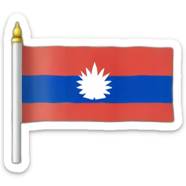 Cambodia flag by sticker build color sticker