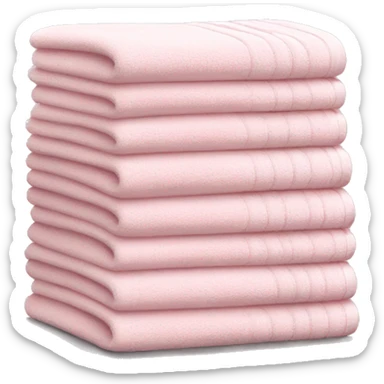 Light pink stacked towels sticker