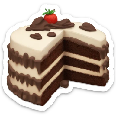 Chocolate cake  sticker