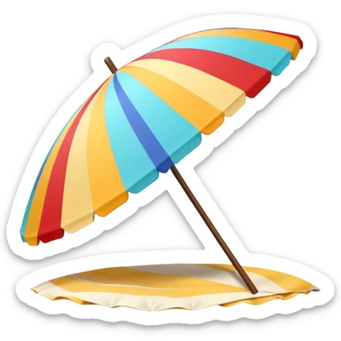 beach umbrella sticker