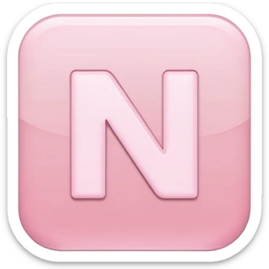 Netflix accurate aesthetic "N" logo in pastel pink sticker