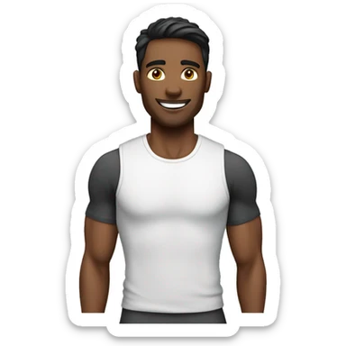 fitness trainer male sticker
