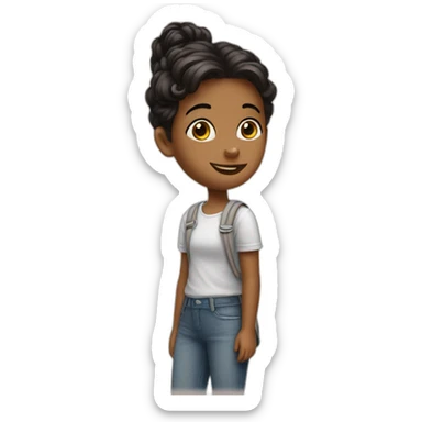 wimpy-girl-kid sticker