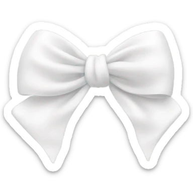 cute and very adorable ribbon for hair pin white sticker