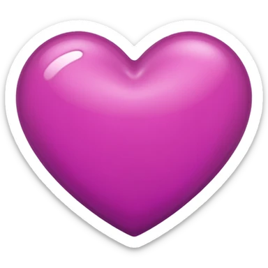 Dark pink like violet heart  sticker